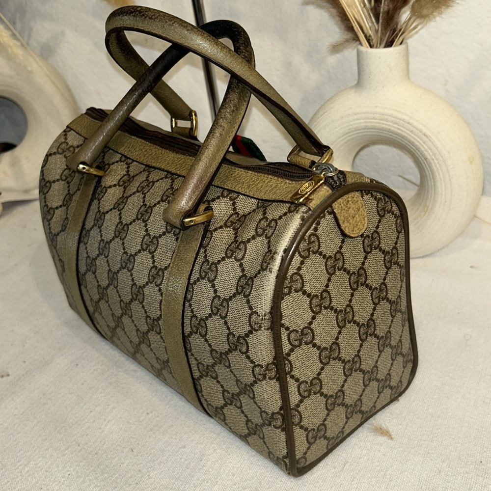 Gucci Canvas Boston Hand Bag - Picture 4 of 16